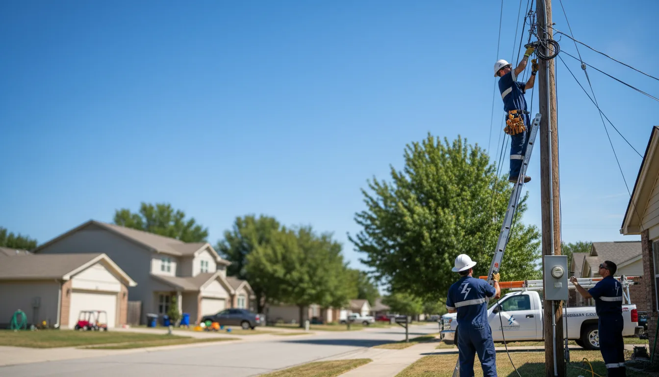 Residential electrician providing installation services in Gaines, MI
